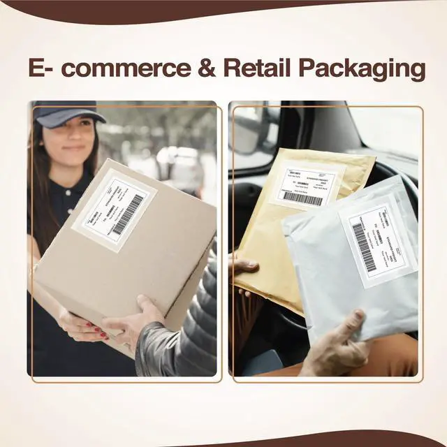 Alt view image 12 of 14 - 7x10 Shipping Label Sleeves 300 Pack- Strong Adhesive Back for Secure Packing List Envelopes, Protects Documents, Packing Sleeves for Mailing and Packaging -WaterProof and Durable