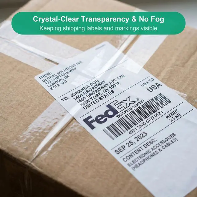 Alt view image 10 of 14 - Heavy Duty Crystal Clear Packing Tape for Dispenser Refill, 1.89" x 54.6 Yd/Per Roll, 2.6 Mil Thick, Tear Resistant for Packing, Shipping and Mailing, 36 Pack