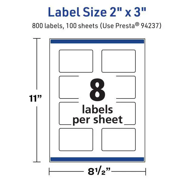 Alt view image 12 of 14 - TrueBlock Matte White Rectangle Labels, Sure Feed Technology, 2" x 3", 800 Matte White Labels, Print-to-The-Edge, Laser/Inkjet Printable, Great for Packaging and Product Merchandising