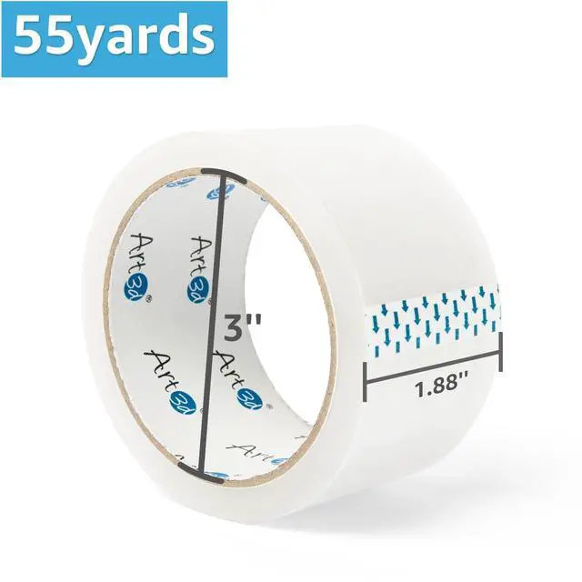 Alt view image 9 of 14 - 36 Rolls Clear Packing Tape, 1.88" x 55yds, Heavy Duty | 2.2 mil Thick, Carton Sealing, Strong Adhesive Tape for Shipping Moving Boxes, Home and Office Use