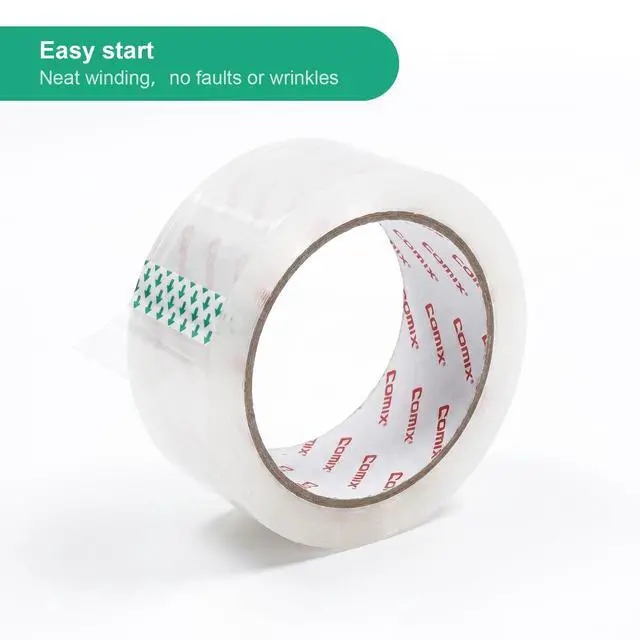 Alt view image 12 of 14 - Heavy Duty Crystal Clear Packing Tape for Dispenser Refill, 1.89" x 54.6 Yd/Per Roll, 2.6 Mil Thick, Tear Resistant for Packing, Shipping and Mailing, 36 Pack