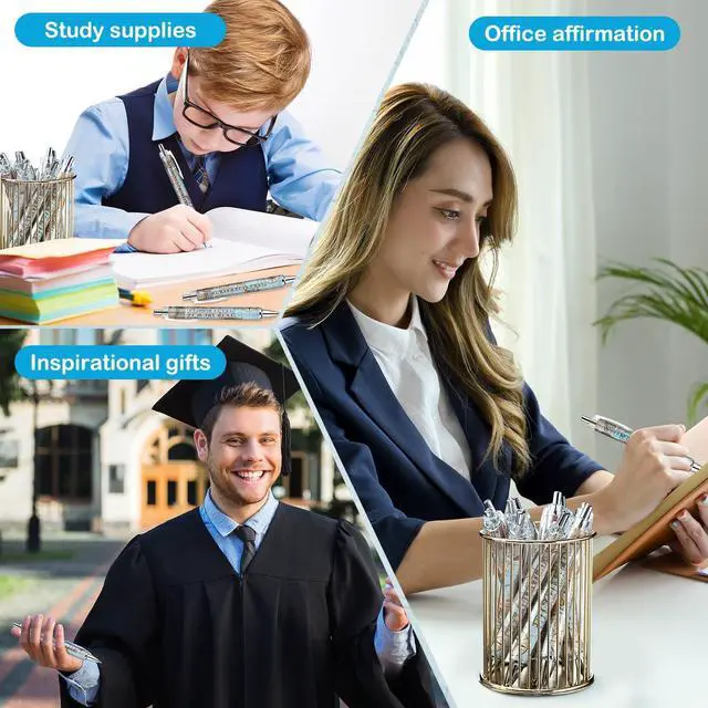 Alt view image 12 of 12 - 200 Pcs Travel Map Pen Bulk Airplane Baby Shower Favors Inspirational Pens Adventure Awaits Retractable Ballpoint Pen Black Ink Travel Baby Shower Gifts for Guests School Supply