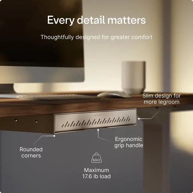 Alt view image 14 of 14 - Under Desk Drawer Hidden Under-Desk Storage Organizer, Easy Install, Large Capacity Metal Sliding Drawer for Home Office, Standing Desk & Workstation (Grey)