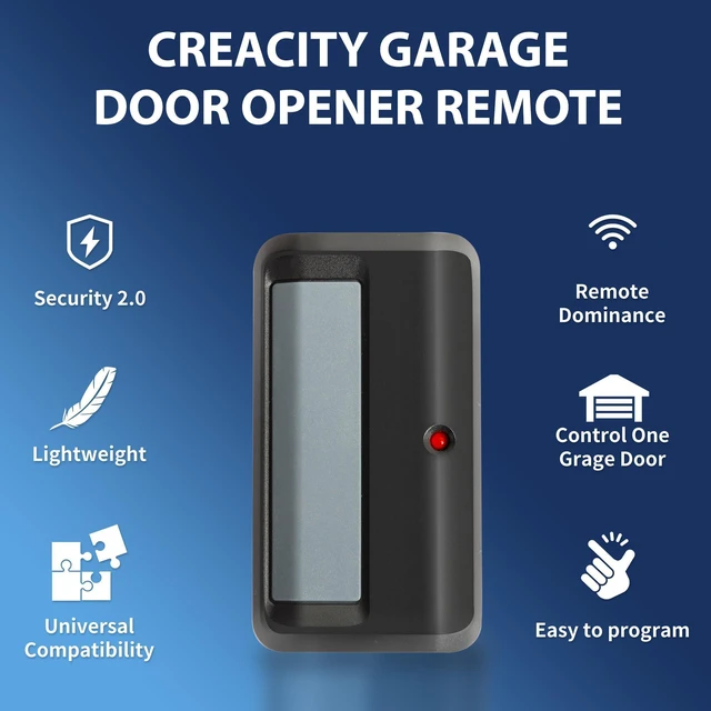Alt view image 8 of 12 - 2 for Chamberlain LiftMaster Craftsman Garage Door Opener Remote | Universal, Simplified Pairing, Security Rolling Code Technology, Long Distance Remote, Replacement for 891LM 971LM