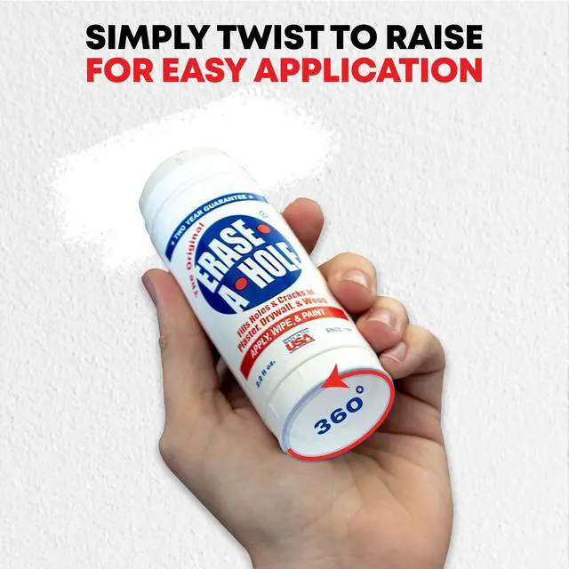 Alt view image 9 of 14 - Wall Repair Stick Quick-Dry Nail & Screw Hole Filler for Drywall, Wood & Plaster No Sand Spackle Alternative, Paintable Putty, 4.5 oz