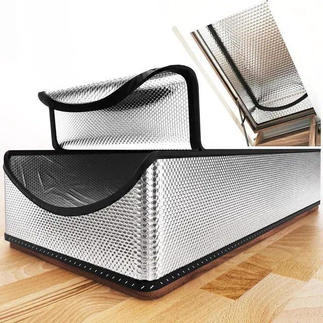 Alt view image 8 of 14 - Attic Door Insulation Cover 25"x54"x11", Energy Saving Tent Attic Stairs Cover Ladder Pull Down Insulator, R-Value 15.5 Thicken Aluminum Foil Stairway Insulation with Zipper Fireproof