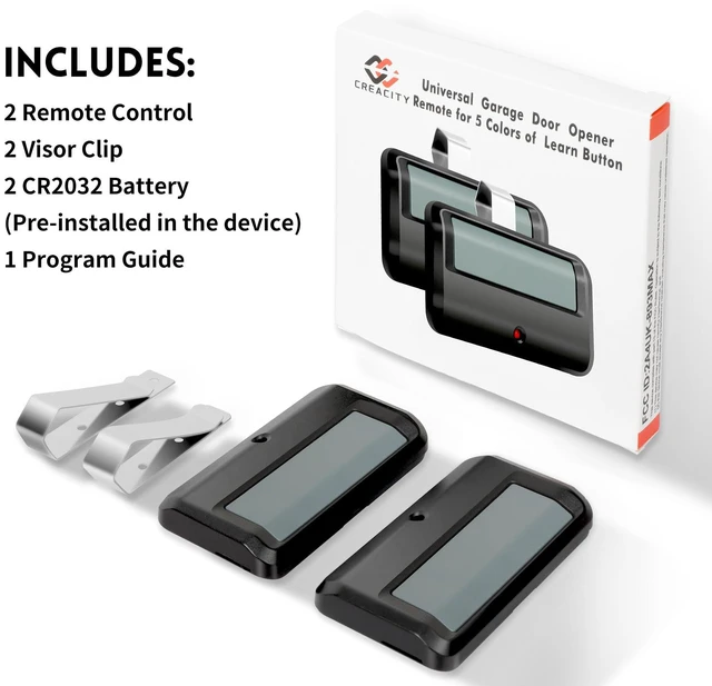 Alt view image 12 of 12 - 2 for Chamberlain LiftMaster Craftsman Garage Door Opener Remote | Universal, Simplified Pairing, Security Rolling Code Technology, Long Distance Remote, Replacement for 891LM 971LM