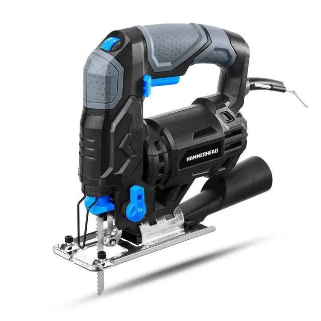 Alt view image 9 of 14 - 4.8-Amp 3/4 Inch Jig Saw with 2pcs Wood Cutting Blades, Variable Speed and Orbital Function - HAJS048