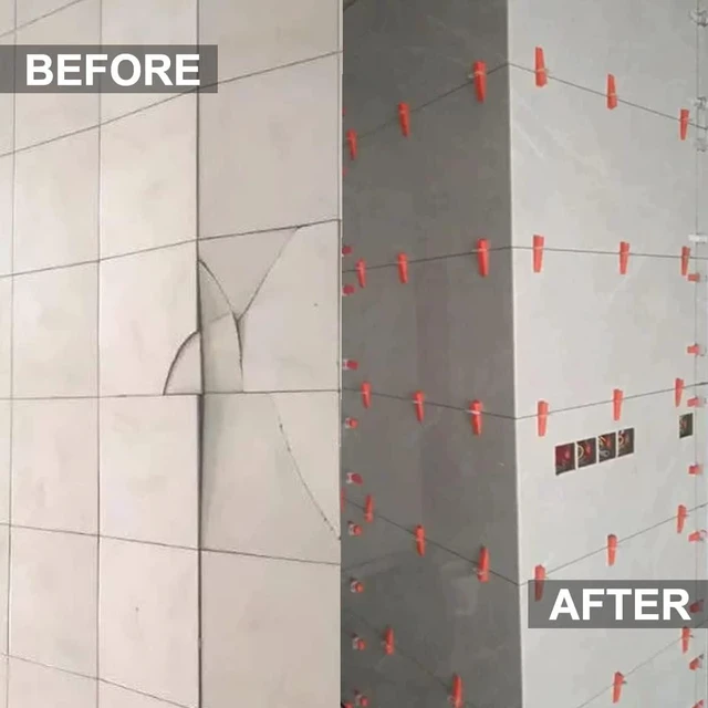 Alt view image 13 of 14 - Tile Leveling System Clips 1/16" Tile Leveler Clips 1.5mm 2000 Pcs DIY Tile Leveler Spacers for Professional Ceramic Tile and Stone Installation