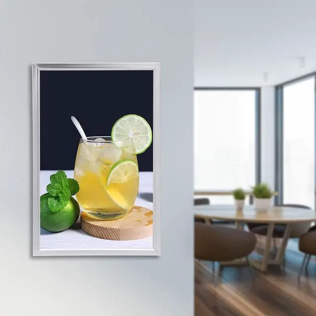 Alt view image 11 of 14 - 18" x 24" LED Backlit Poster Outer Frame Movie Poster Frame Art Picture Light Box Advertising Display Frame Movie Poster Light Box Home Theater Wall Mounted for Movie Poster Advertising Display
