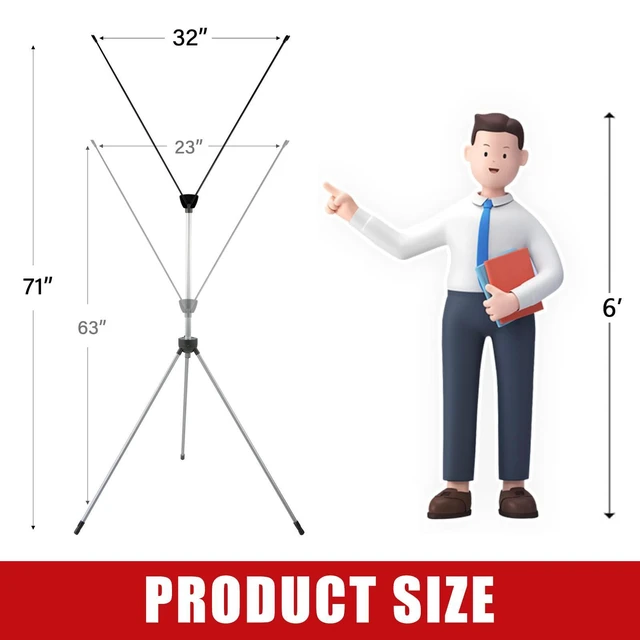 Alt view image 14 of 14 - Custom X Banner Stand 32"x71",Portable Retractable Banner with Travel Bag for Advertising,Party,Graduation, Celebration,Exhibition,Outdoor & Indoor Display (Only Stand 2Pack)