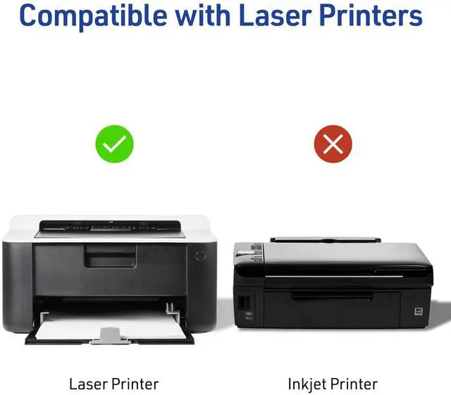 Alt view image 14 of 14 - Half-Sheet Printable Shipping Labels, 5.5" x 8.5" Customizable Stickers, White, 500 Blank Mailing Labels, Great for Mailing, Shipping, Organizing, and More (5912)