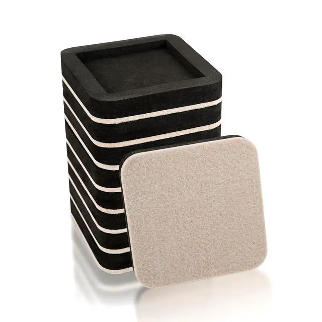 Alt view image 7 of 12 - Upgraded Felt Furniture Sliders for Hardwood Floors - 8 PCS 4" | Patented Groove Design, Furniture Movers Sliders, Easily and Safely Move Any Item, Floor Protection