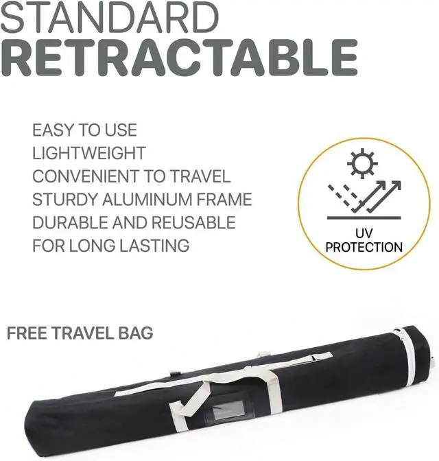 Alt view image 14 of 14 - Custom Retractable Banner Stand 33x80 | Pull Up Roll Up Banner for Trade Shows & Events | Premium Silver Stand | Full Color Custom Print | Travel Case Included | Made in USA | 2-Day Turnaround