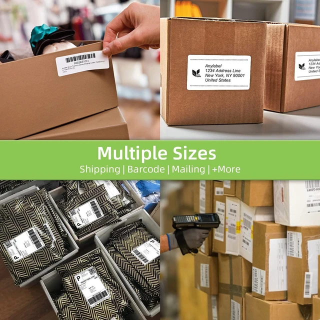 Alt view image 14 of 14 - Compatible 4.07" x 6.4" Die-Cut Large Labels Replacement for DK-1247 Shipping Address Compatible with Brother QL-1110NWB Label Printers (12 Rolls + 1 Frame, 180 Labels/Roll)