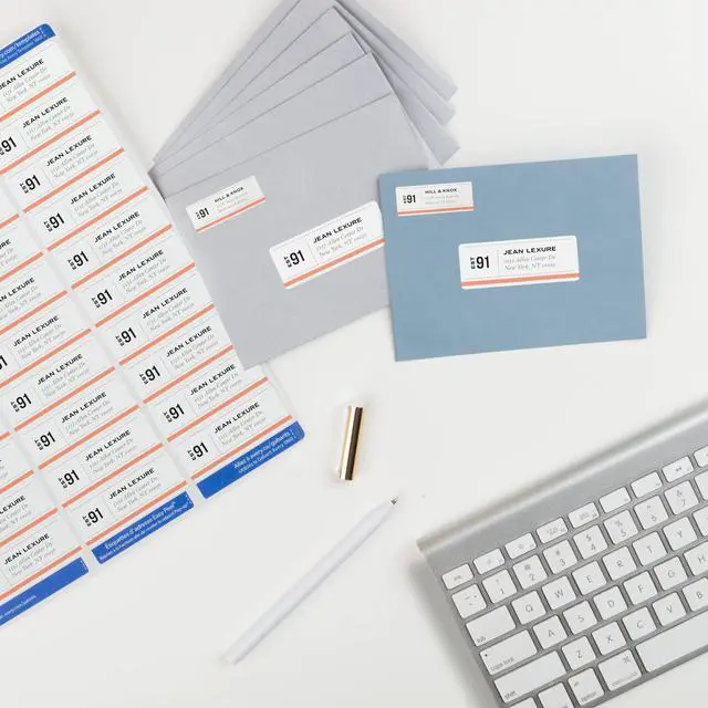 Alt view image 9 of 14 - Easy Peel Printable Address Labels with Sure Feed, 1" x 2-5/8" Customizable Stickers, White, 7,500 Blank Mailing Labels, Great for Mailing, Shipping, and More (5960)