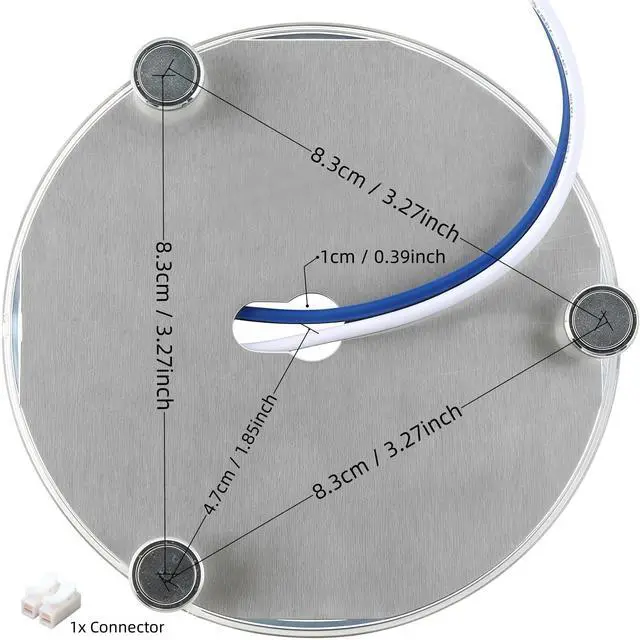 Alt view image 12 of 14 - 4 inch LED Retrofit Light Kit for Ceiling Fan Light Replacement Panel PCB 18W 6000K 2200LM 120V CRI90 Dimmable ETL (White 6000K)