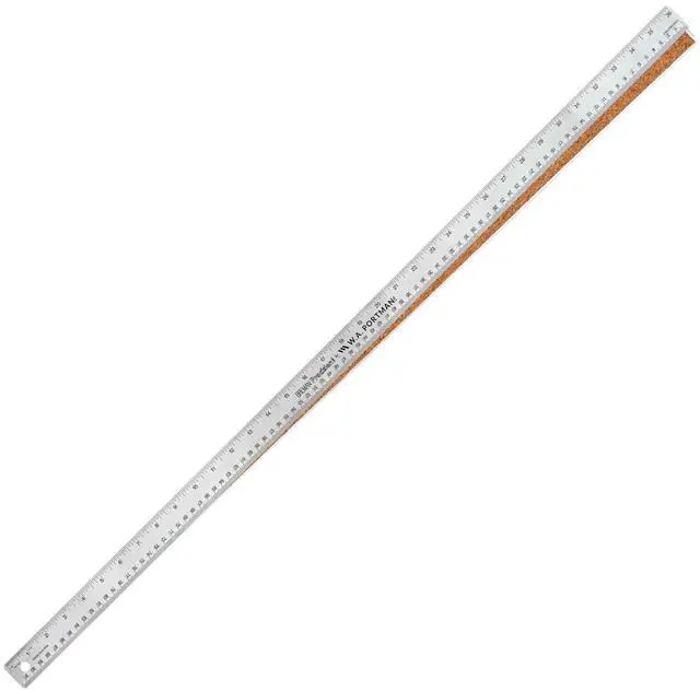 Alt view image 8 of 14 - WA Portman Metal Ruler 36'', Metric Edge Corkback Stainless Steel Ruler | Cork Backing Metal Ruler with Non-Slip Flexible Stainless Steel Straight Edge Metric Construction Ruler for DIY Art & Crafts