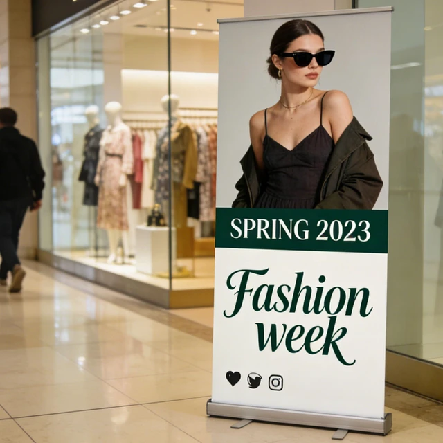 Alt view image 14 of 14 - Custom Retractable Banner with Aluminum Frame, Personalized Roll Up Banner, Full Color Pop Up Display Sign - For Events, Promotion, Advertising, 33"x81" (Design 1)