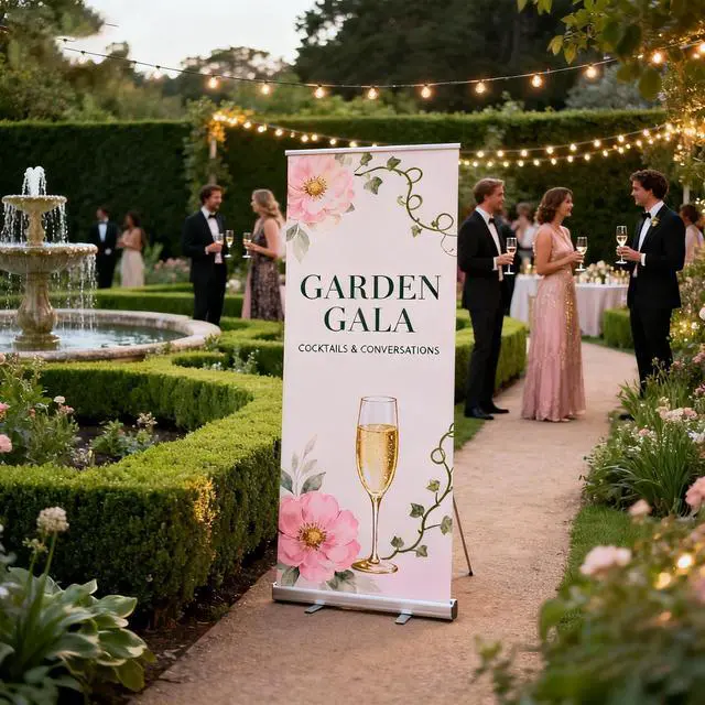 Alt view image 12 of 14 - Custom Retractable Banner with Aluminum Silver Stand, Frame Portable with Travel Bag for Business Advertising, Wedding Events, Indoor,Outdoor