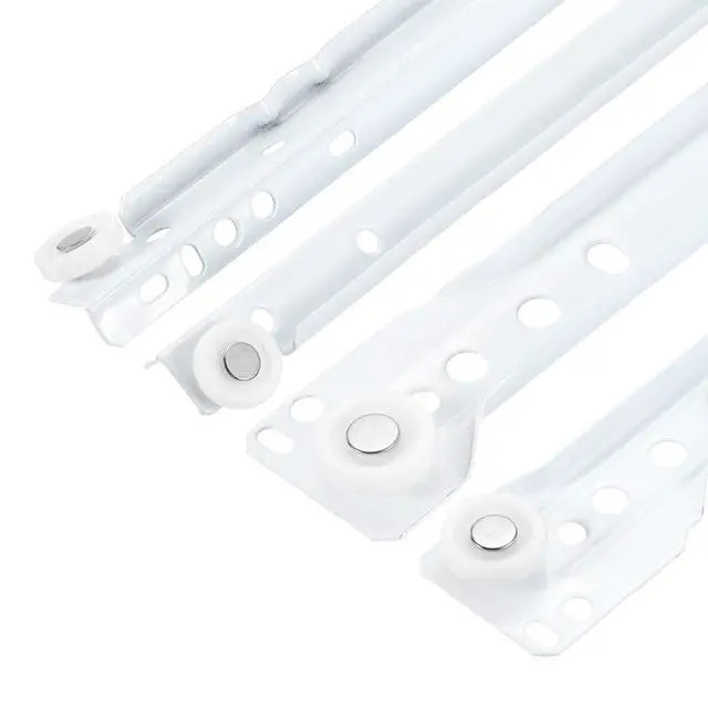 Alt view image 8 of 14 - 1 Pair Drawer Slides, 22 Inch Drawer Slide Heavy Duty Side Bottom Mount Drawer Glides Replacement for Cabinet Dresser Drawers