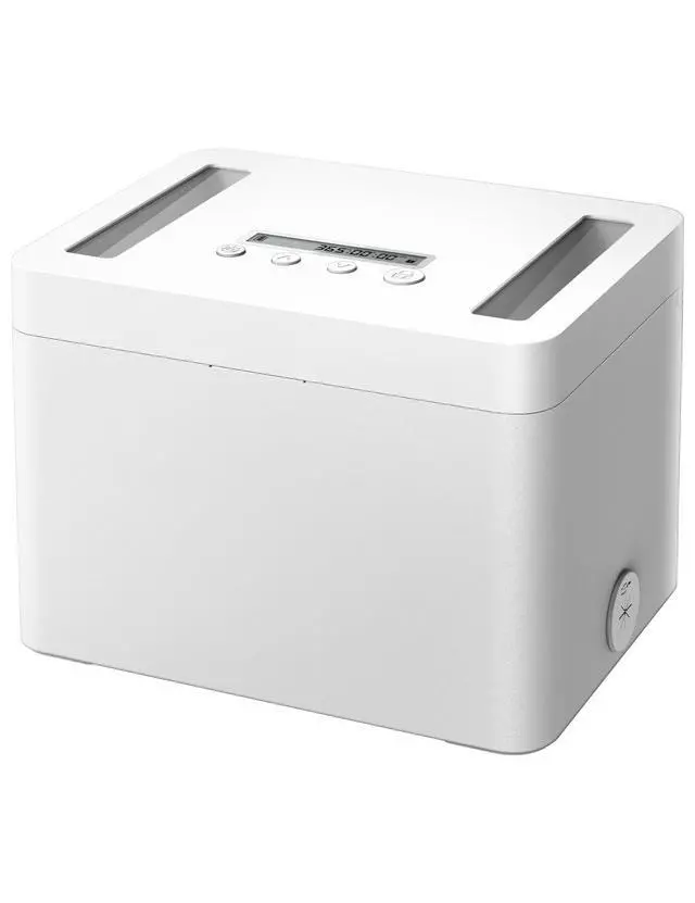 Alt view image 8 of 14 - Metal Timed Lock Box, Made of Aluminum Alloy, 365 Days Locking Time, Extendable Time, Audio Alert, Child-Access Control, 2-Way Power Supply, Timed Locker for Phones/Alcohol/Snacks/meds etc