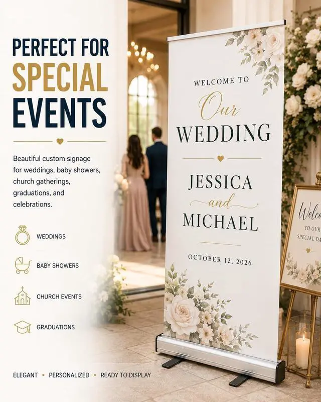 Alt view image 12 of 14 - Retractable Banner Stand Base 33.5x80, Portable Aluminum Roll Up Banner Display Stand with Support Pole & Carry Bag for Trade Shows, Events & Business Displays, Stand Only