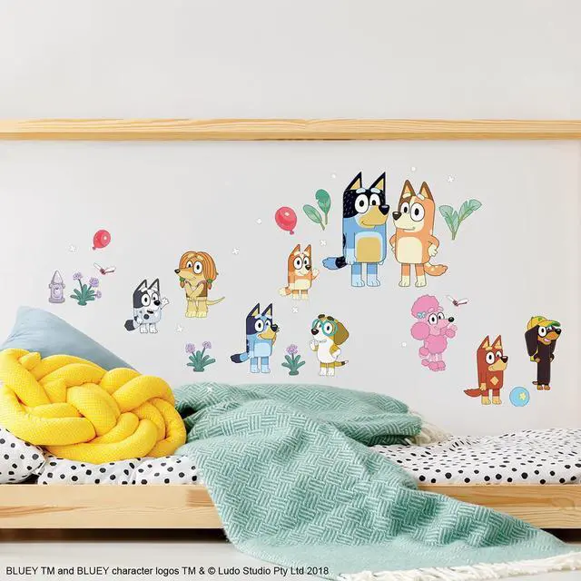 Alt view image 8 of 12 - Bluey Family and Friends Peel and Stick Wall Decals, RMK5457SCS