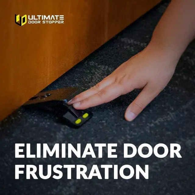 Alt view image 11 of 14 - 5 Pack Ultimate Door Stopper Non Slip Rubber Feet Door Stop | Foldable Door Wedge | Lightweight & Portable Door Holder | Portable Door Lock | Door Stopper Wall Protector
