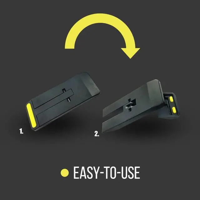 Alt view image 14 of 14 - 5 Pack Ultimate Door Stopper Non Slip Rubber Feet Door Stop | Foldable Door Wedge | Lightweight & Portable Door Holder | Portable Door Lock | Door Stopper Wall Protector