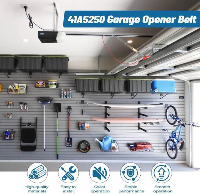 Alt view image 14 of 14 - 41A5250 Garage Door Drive Belt 237" for 7ft High Garage Doors | 41A5250 Whisper Drive Belt Compatible with Chamberlain/ Craftsman/ LiftMaster Belt Drive Garage Door Opener