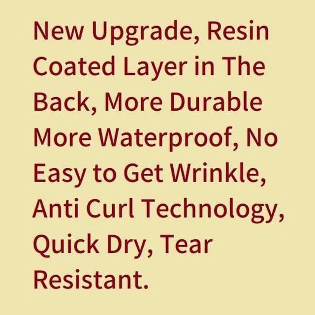Alt view image 10 of 14 - 1 x Premium RC Satin Photo Paper Roll 24 inch x 100 ft Wide Format Inkjet Print (New Upgrade, Resin-Coated Layer in The Back, More Durable More Waterproof, No Easy to Get Wrinkle) Quick Dry