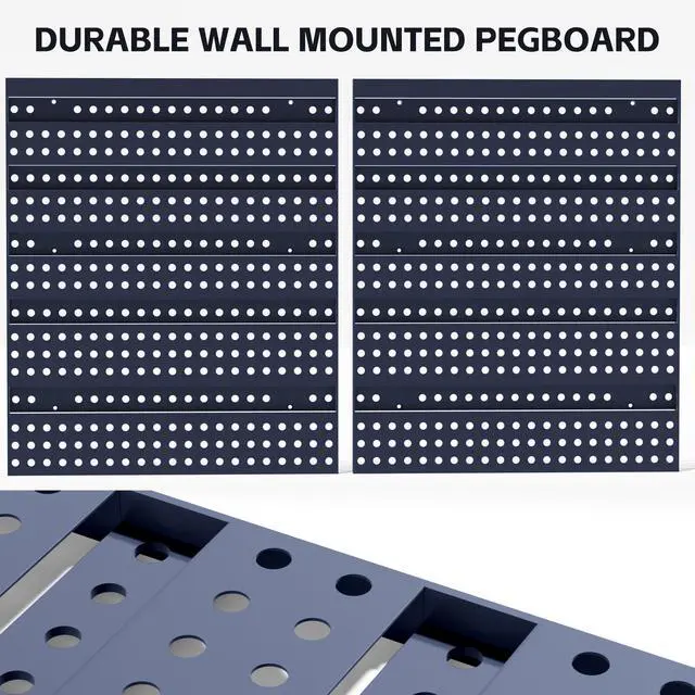 Alt view image 12 of 12 - 30PCS Wall Mounted Storage Bins, Plastic Tool Organizer for Garage Storage, Screws, Nuts, Bolts, Small Hardware Parts -Black, Yellow