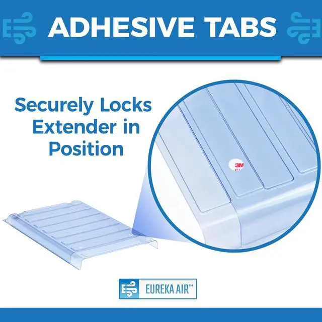Alt view image 13 of 14 - Under Furniture Magnetic Vent Extender | 1.0mm Thick Premium Material, Fits Floor Registers 10" and 12" Wide, Adjusts From 17" to 33" Long
