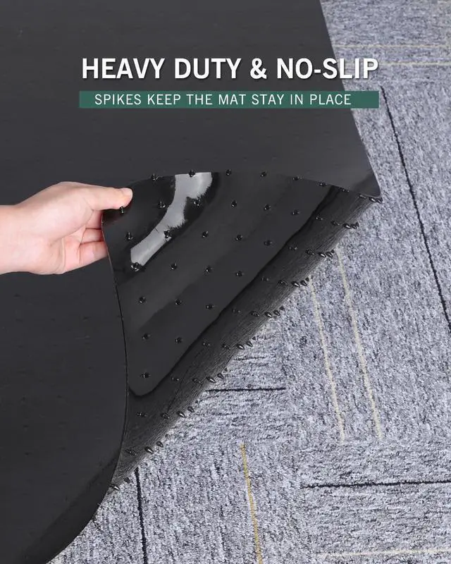 Alt view image 12 of 12 - Large Office Chair Mat for Carpet, 46"x 60" Heavy Duty Desk Chair Mat | for Rolling Chairs, Waterproof, Anti-Slip Vinyl Computer Floor Protector, Easy Glide Floor Mat for Work, Home Office, Gaming