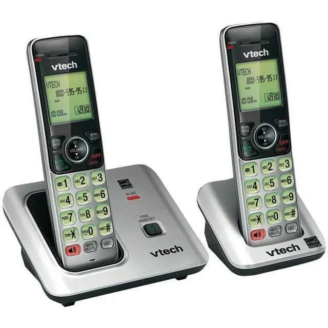 Alt view image 2 of 2 - Vtcs6619-2 Dect 6.0 Expandable Speakerphone With Caller Id (2-Handset System)