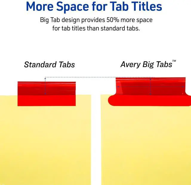 Alt view image 10 of 14 - Insertable Dividers for 3 Ring Binders, 8 Tabs per Set, Multicolor Big Tabs, Buff Paper with Gold-Reinforced Holes, Great for Organizing Reports, Projects, and More (48 Sets of 11111)