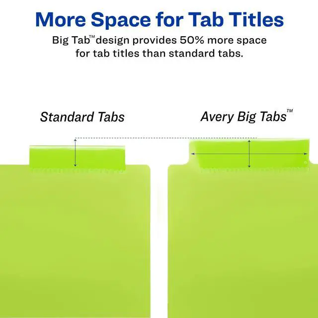 Alt view image 12 of 14 - Dividers for 3 Ring Binders,8-Tab Plastic Binder Dividers,Insertable Big Tabs,Multicolor (3 Sets of 11901),(Pack of 8)