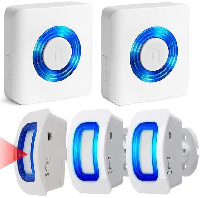 Alt view image 8 of 14 - Caregiver Pager Wireless Motion Sensor Alert Room Bed Alarm and Fall Prevention for Elderly Dementia Patients (2 Receiver+3 Monitor Motion)