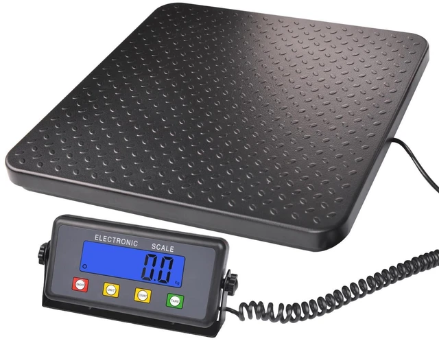 Alt view image 8 of 14 - Surmountway Industrial Shipping Scale with Anti-Slip Aluminium Platform, 11.8" x 11.8" Black Portable Digital Postal Scale 440lbs for Shipping Packages Luggages with Tare/Count/Auto-Off Functions