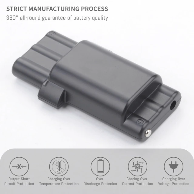 Alt view image 13 of 14 - 2-Pack Battery Compatible for Brady Portable M210, M210-LAB, BMP21-LAB and | and BMP21-PLUS BMP21-PLUS-BATT G6120161 Label Printer, Upgrade 7.4V 2400 mAh/17.76 Wh With USB Type-C Charging Cable