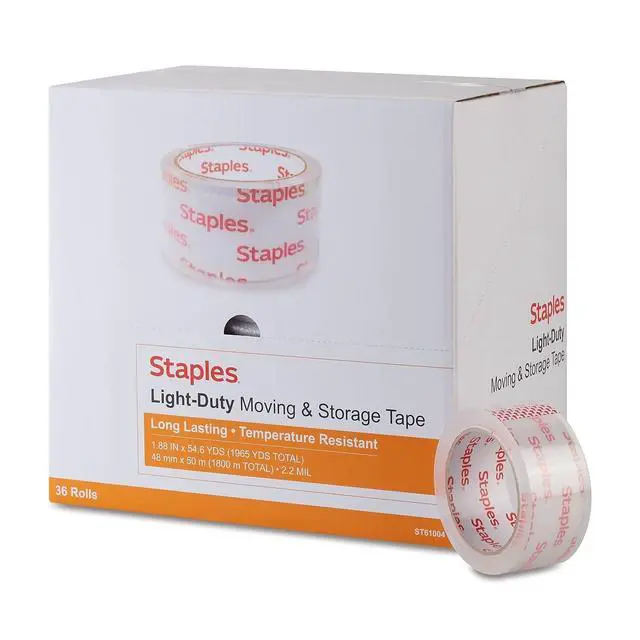 Alt view image 5 of 8 - Lightweight Moving & Storage Tape, 1.88 x 54.6 Yards, Clear 72/Carton (ST61004/52203VS)