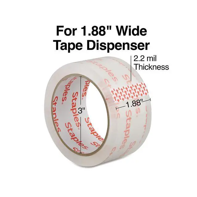Alt view image 6 of 8 - Lightweight Moving & Storage Tape, 1.88 x 54.6 Yards, Clear 72/Carton (ST61004/52203VS)