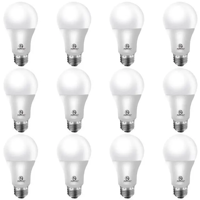 Alt view image 8 of 14 - Energetic A19 Light Bulbs 75 Watt Equivalent, 1100LM Super Brightness, Daylight 5000K, E26 Standard Base, Non-Dimmable 10W A19 LED Light Bulb, UL Listed, 12 Pack