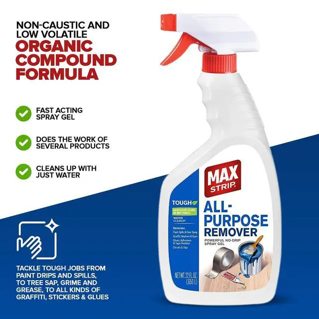 Alt view image 12 of 14 - All Purpose Paint Remover & Drip Cleaner, Multi-Surface, 22 oz