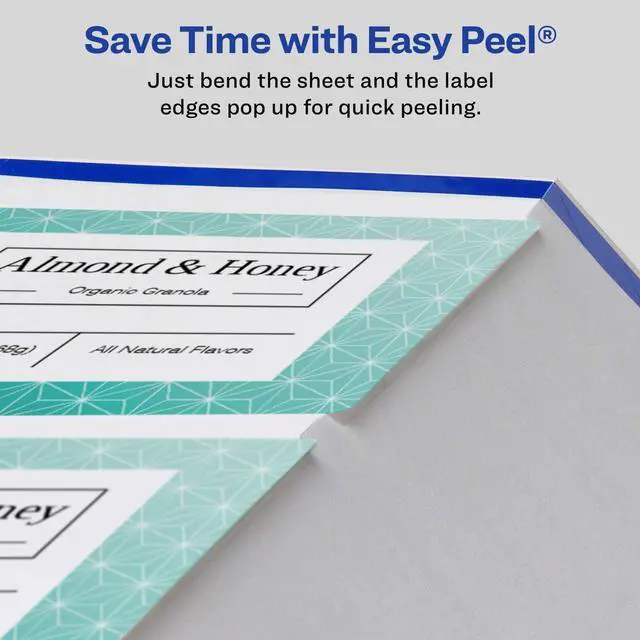 Alt view image 13 of 13 - ® Matte White Rectangle Labels, Sure Feed® Technology, 2" x 6", 400 Matte White Printable Labels