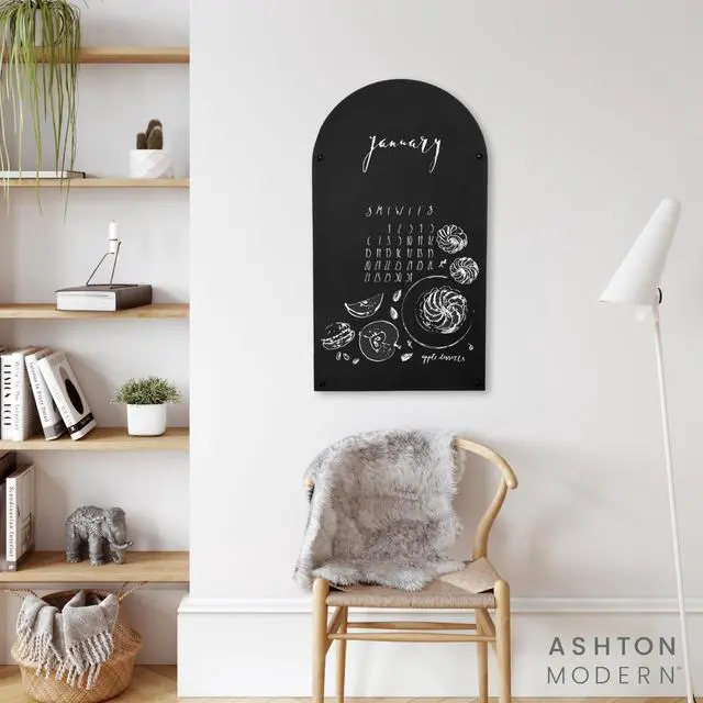 Alt view image 11 of 14 - Metal Magnetic Chalkboard, 17x31.5 Inch - Arched Top, Wall | Mount or Hanging Menu Board, For Food Truck, Restaurant or Kitchen, Magnetic Surface for Signs & Décor, Indoor or Outdoor Use
