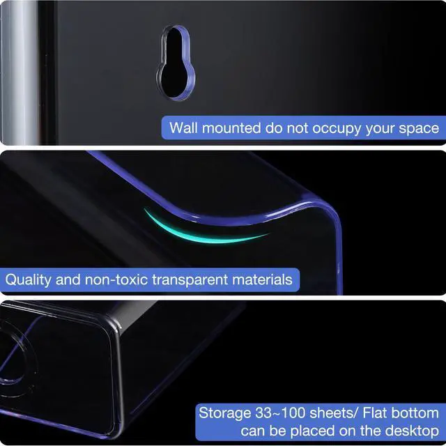 Alt view image 10 of 12 - 8 Pcs Acrylic Brochure Holder 8.5 x 11 Inch Wall Mount Flyer Holder Literature Clear Magazine Wall Display Hanging Envelope Display for Pamphlet File Home Office Supplies