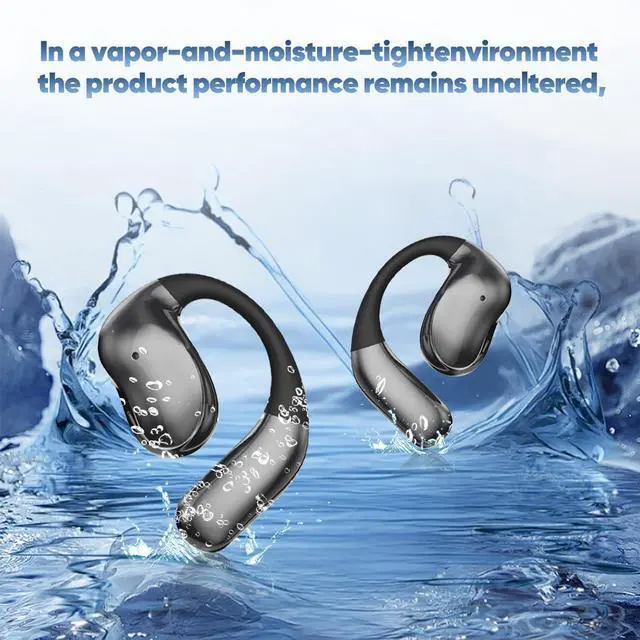 Alt view image 14 of 14 - AI Translator Earbuds Real-Time 180 Languages 8 Offline Modes OWS Touchscreen HD Sound iOS Android Compatible Extended Battery Life Suitable for Travel Business Black
