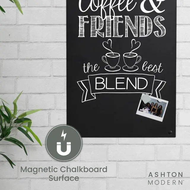 Alt view image 13 of 14 - Metal Magnetic Chalkboard, 17x31.5 Inch - Arched Top, Wall | Mount or Hanging Menu Board, For Food Truck, Restaurant or Kitchen, Magnetic Surface for Signs & Décor, Indoor or Outdoor Use